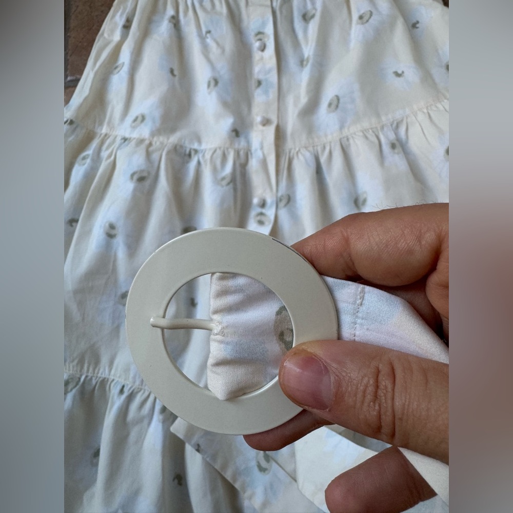 Solid & Striped Tiered Button Up Floral Cotton Sk… - image 7